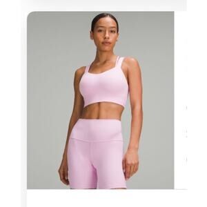 lululemon Like a Cloud Longline Bra Light Support Vitapink Size 10